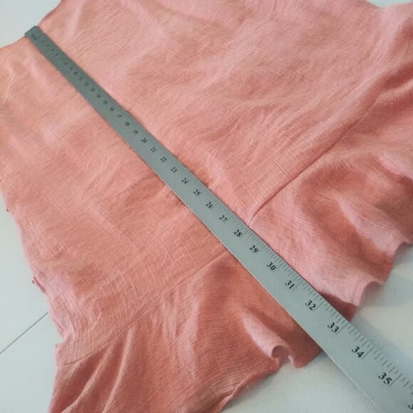 Pink Lily women's M ruffle accent dusty coral colored dress - Picture 11 of 14